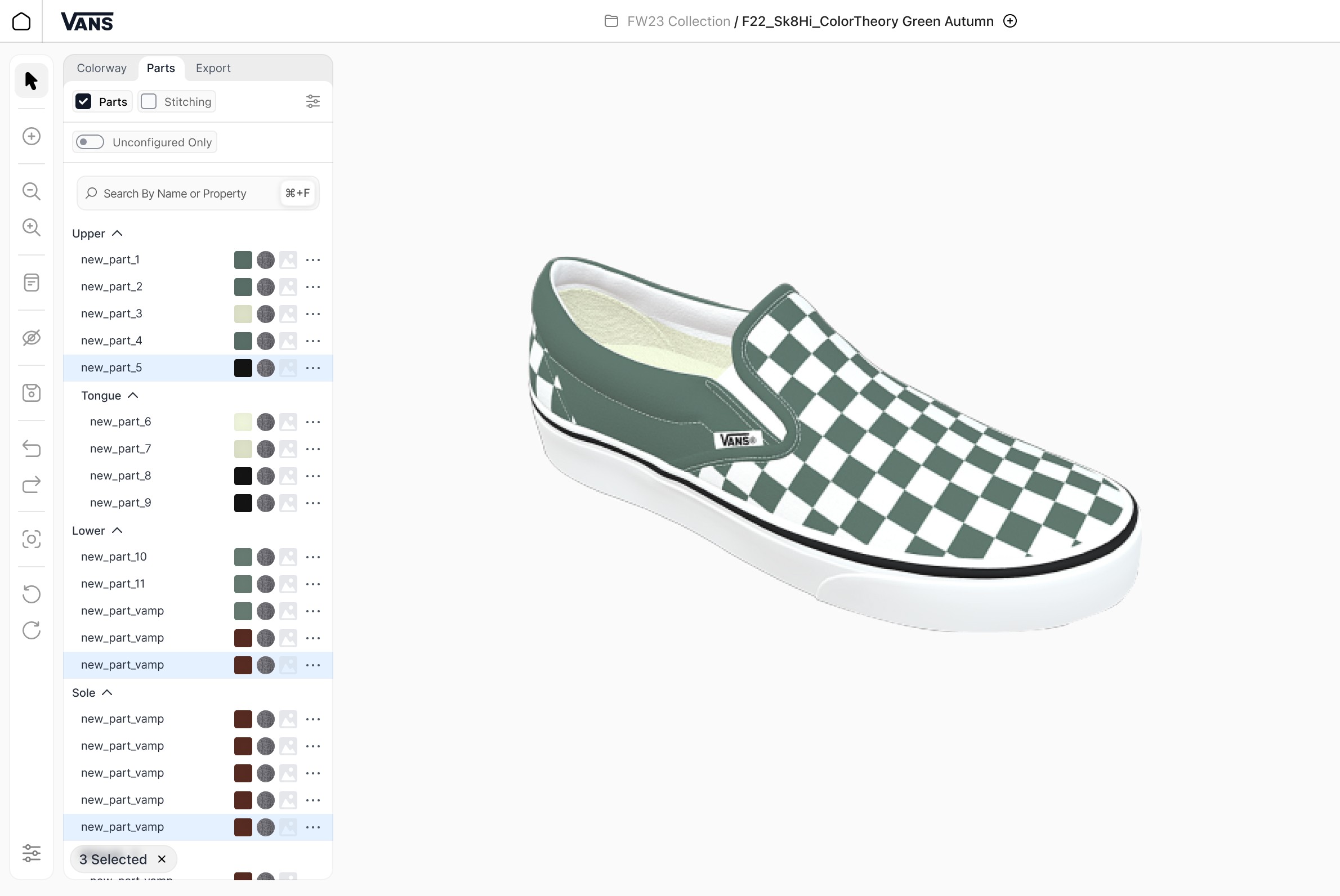 The layers tab in the editing interface